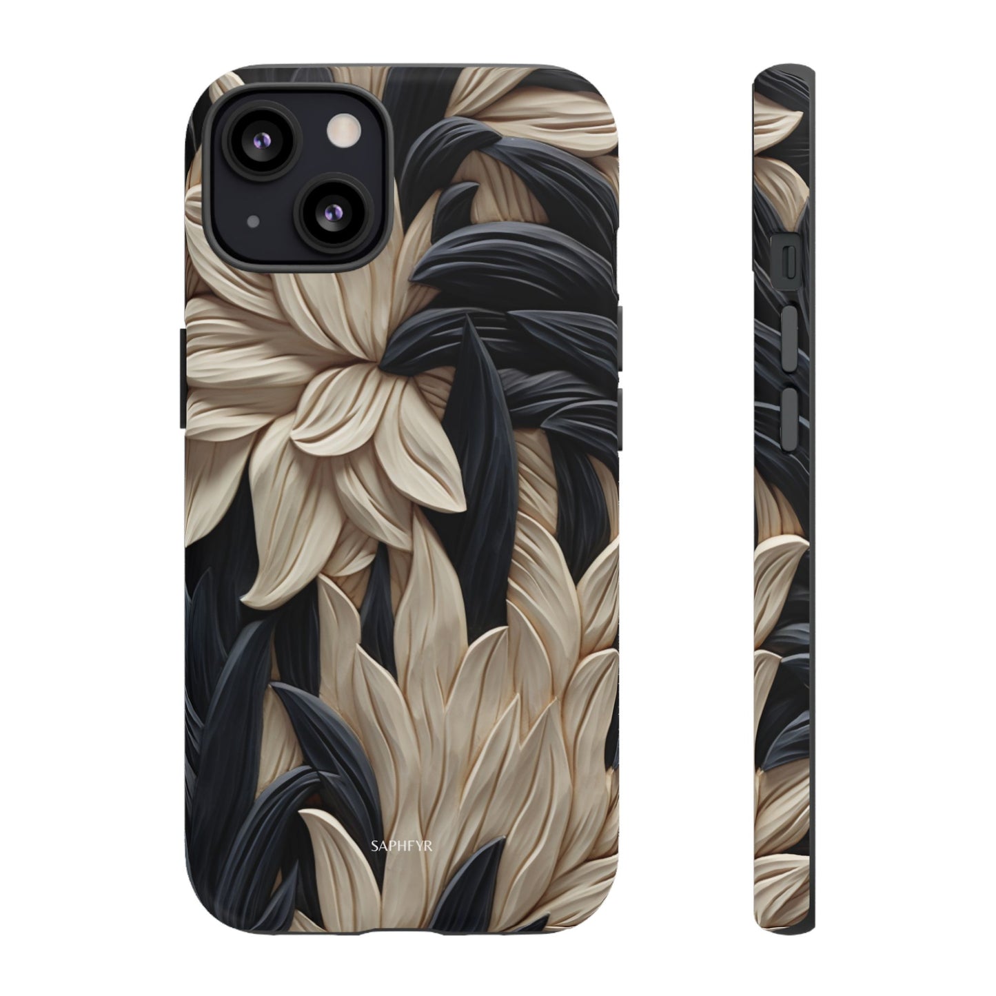 Wildflowers in Ebony - Matte