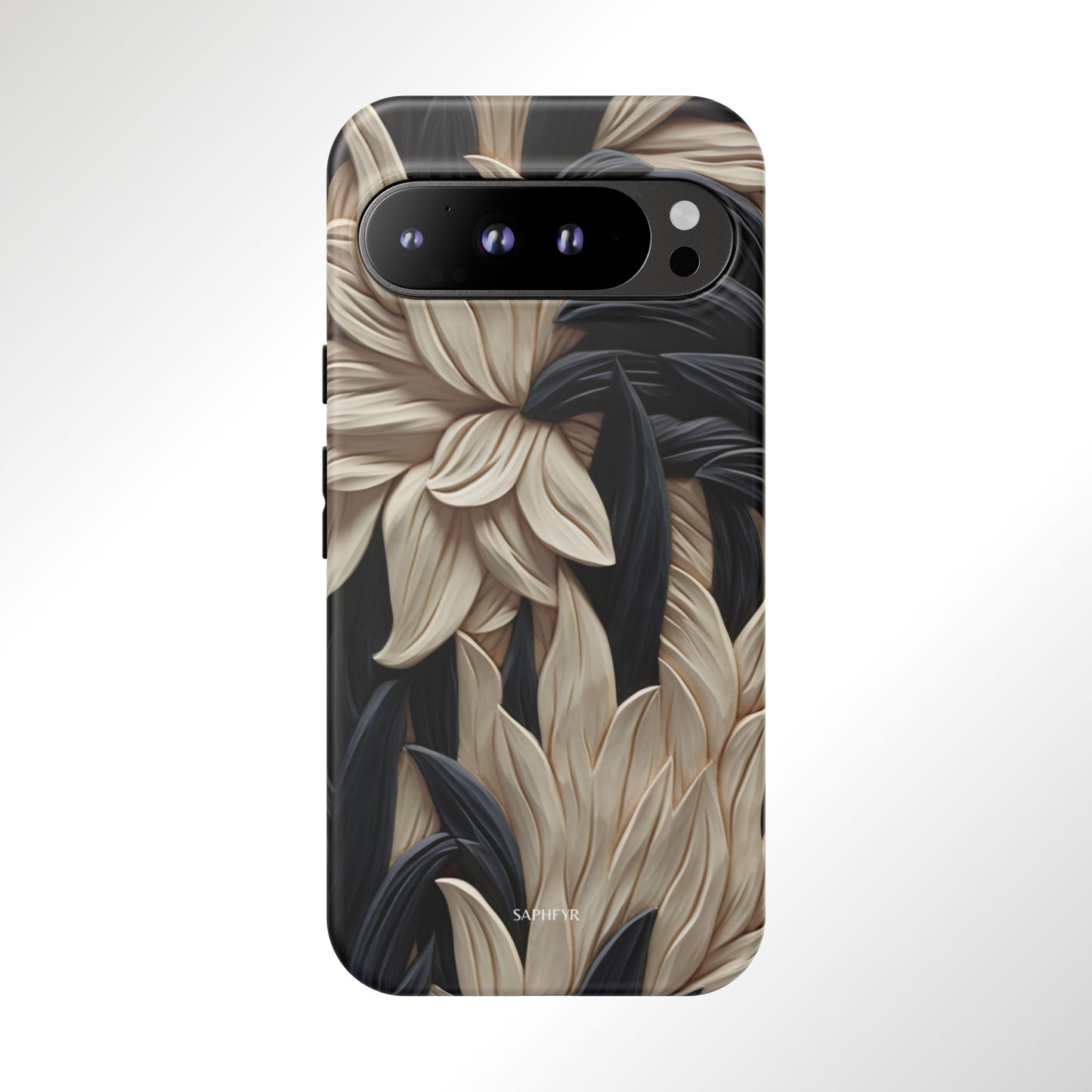 Wildflowers in Ebony - Matte
