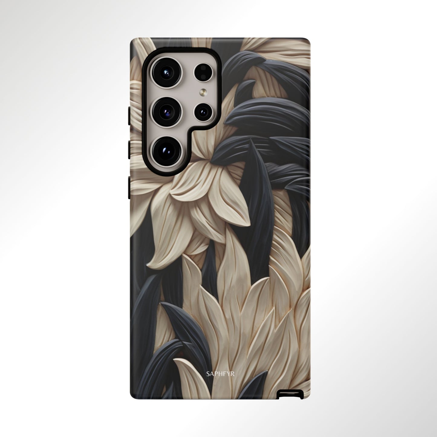 Wildflowers in Ebony - Matte