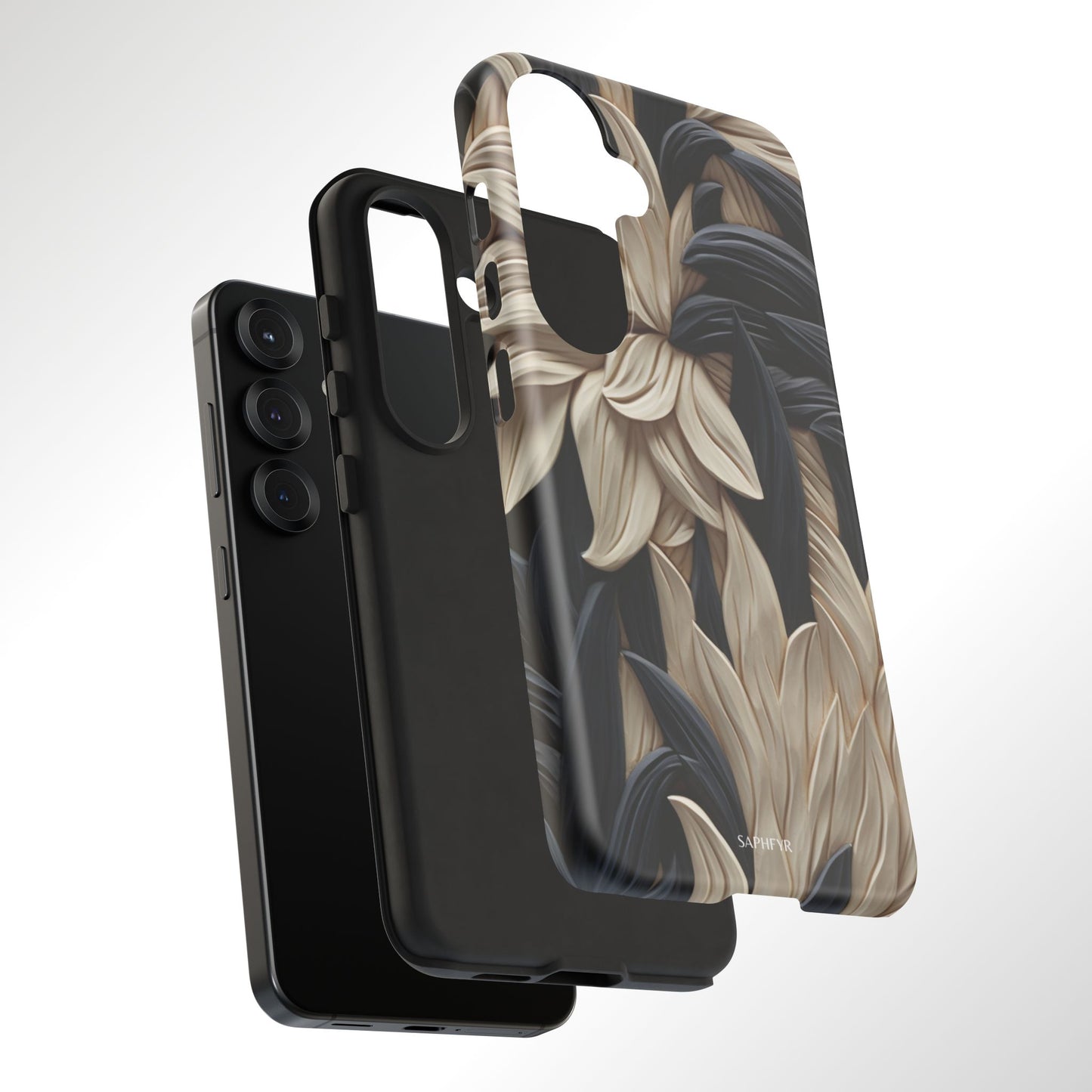 Wildflowers in Ebony - Matte