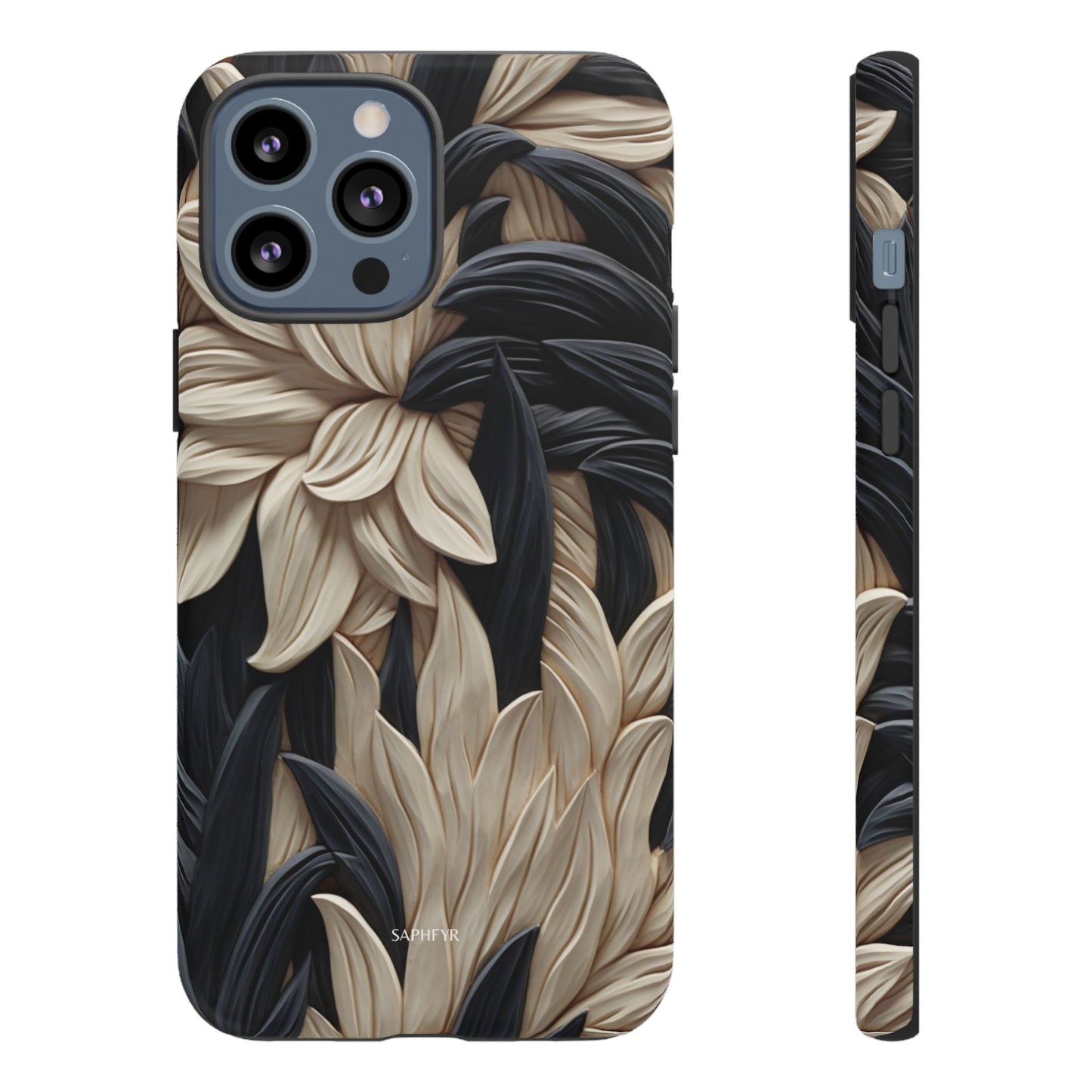 Wildflowers in Ebony - Matte