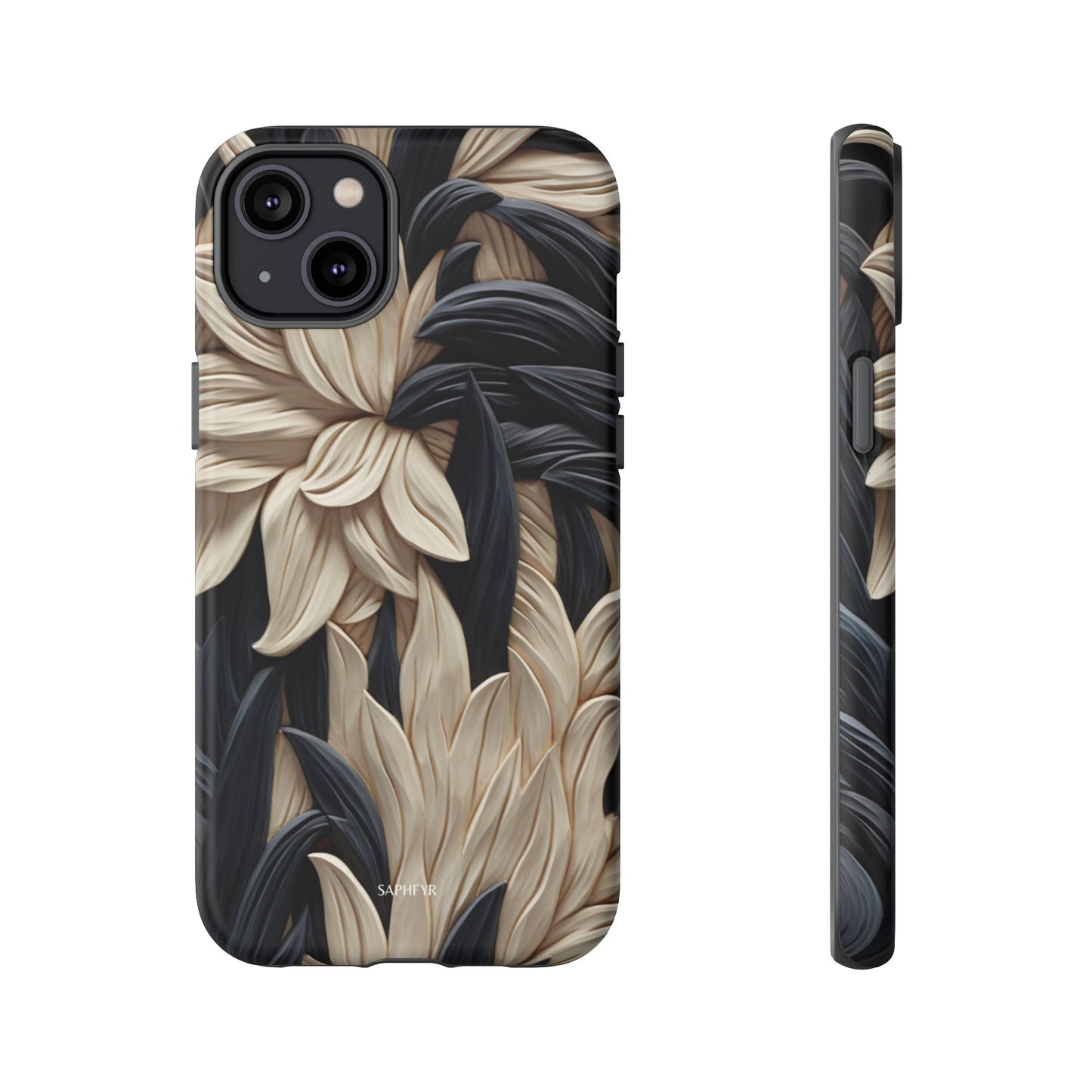 Wildflowers in Ebony - Matte