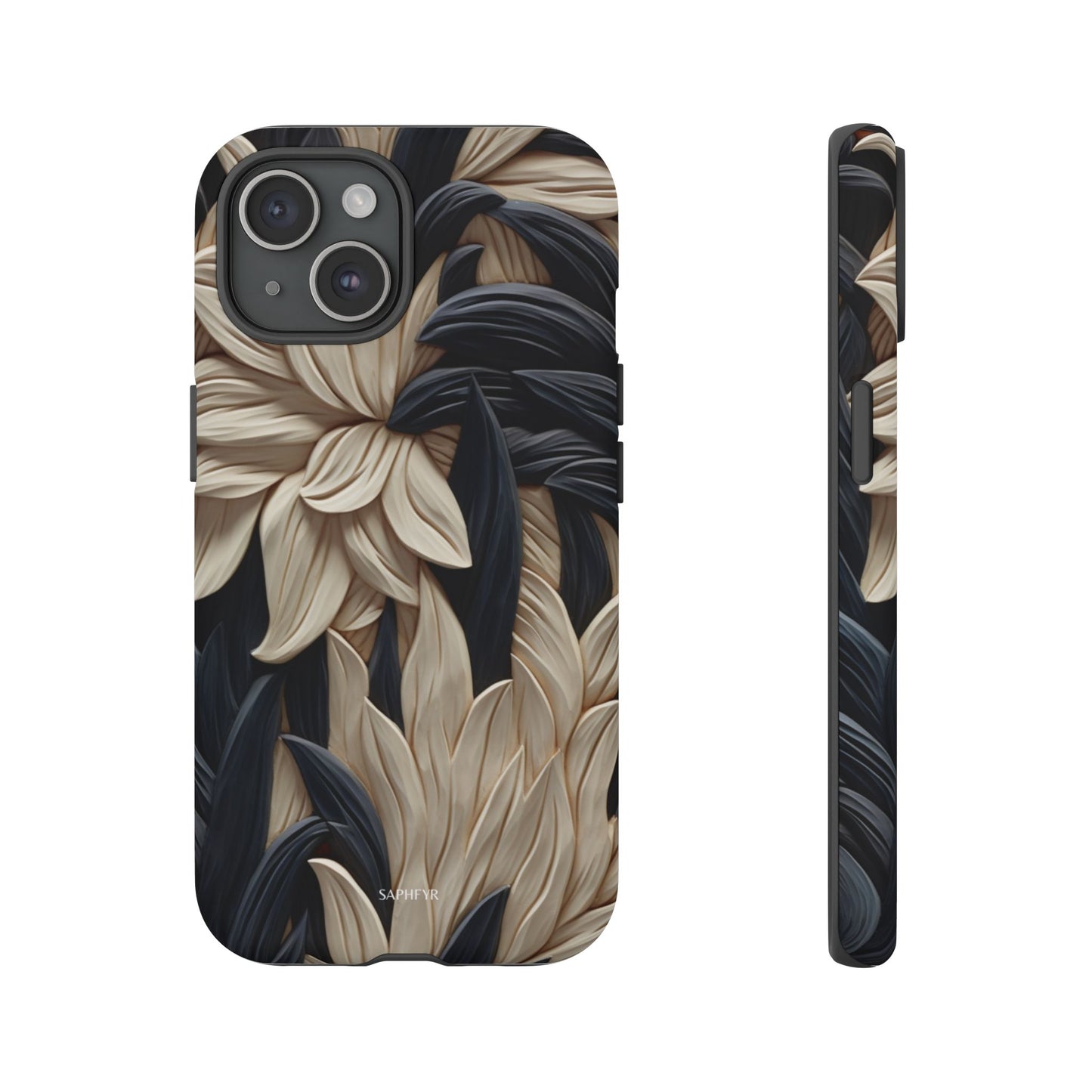 Wildflowers in Ebony - Matte
