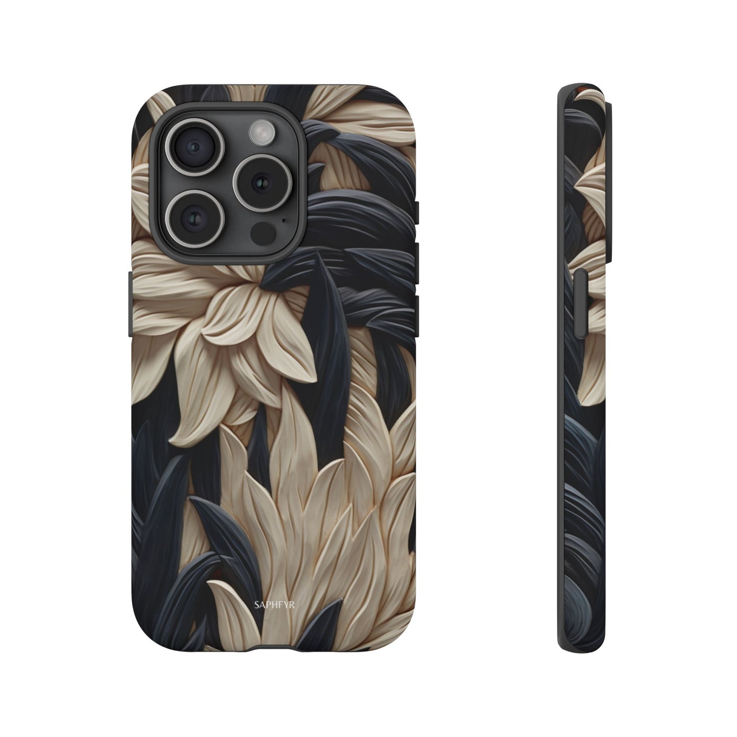 Wildflowers in Ebony - Matte