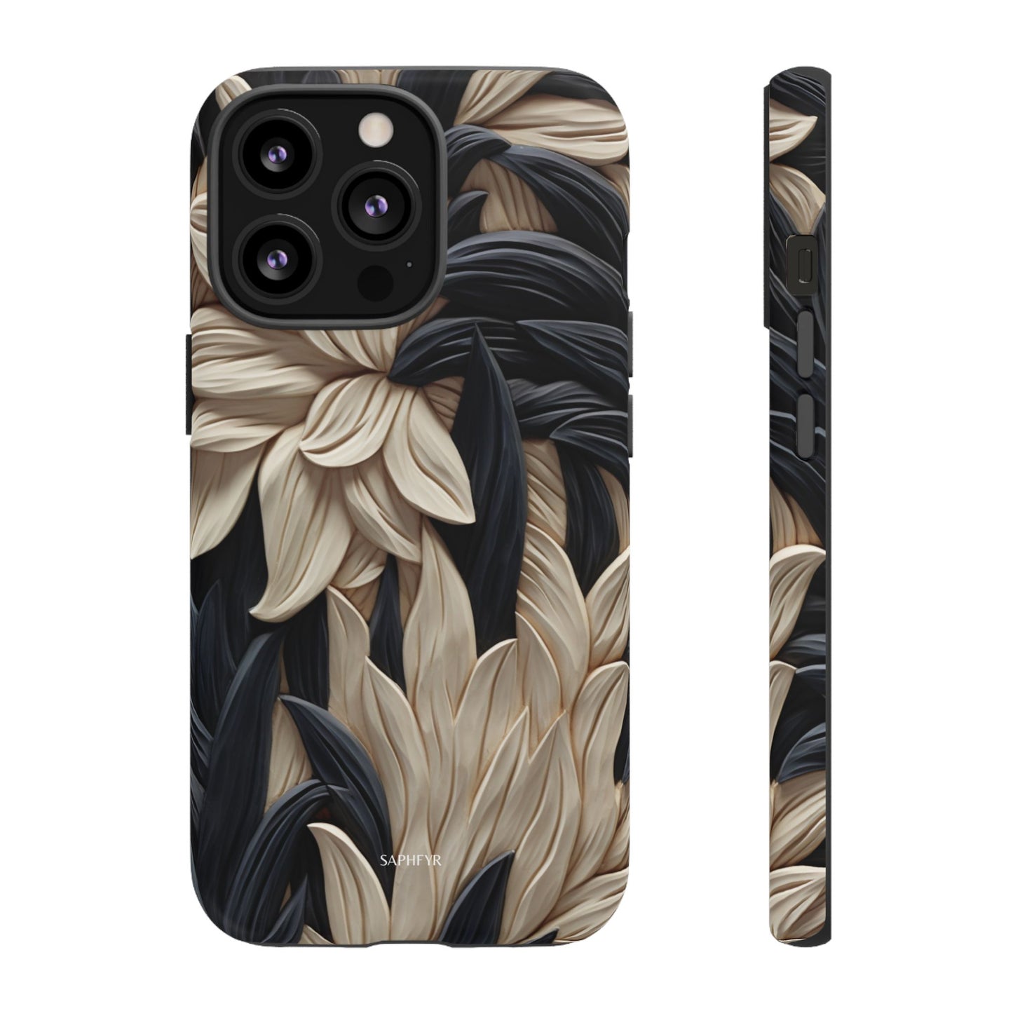 Wildflowers in Ebony - Matte