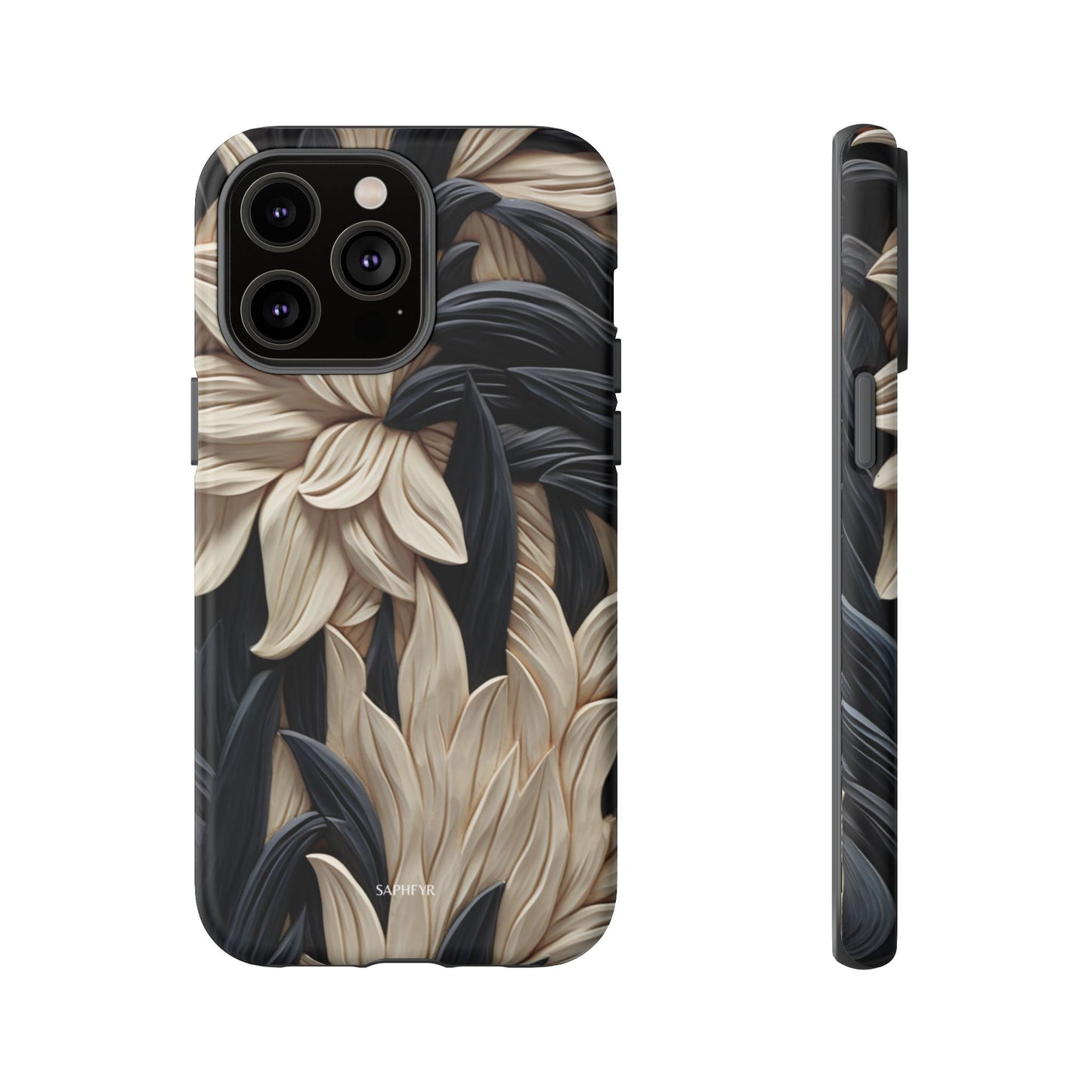 Wildflowers in Ebony - Matte