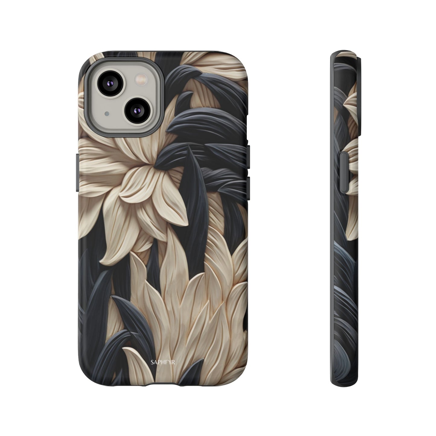 Wildflowers in Ebony - Matte