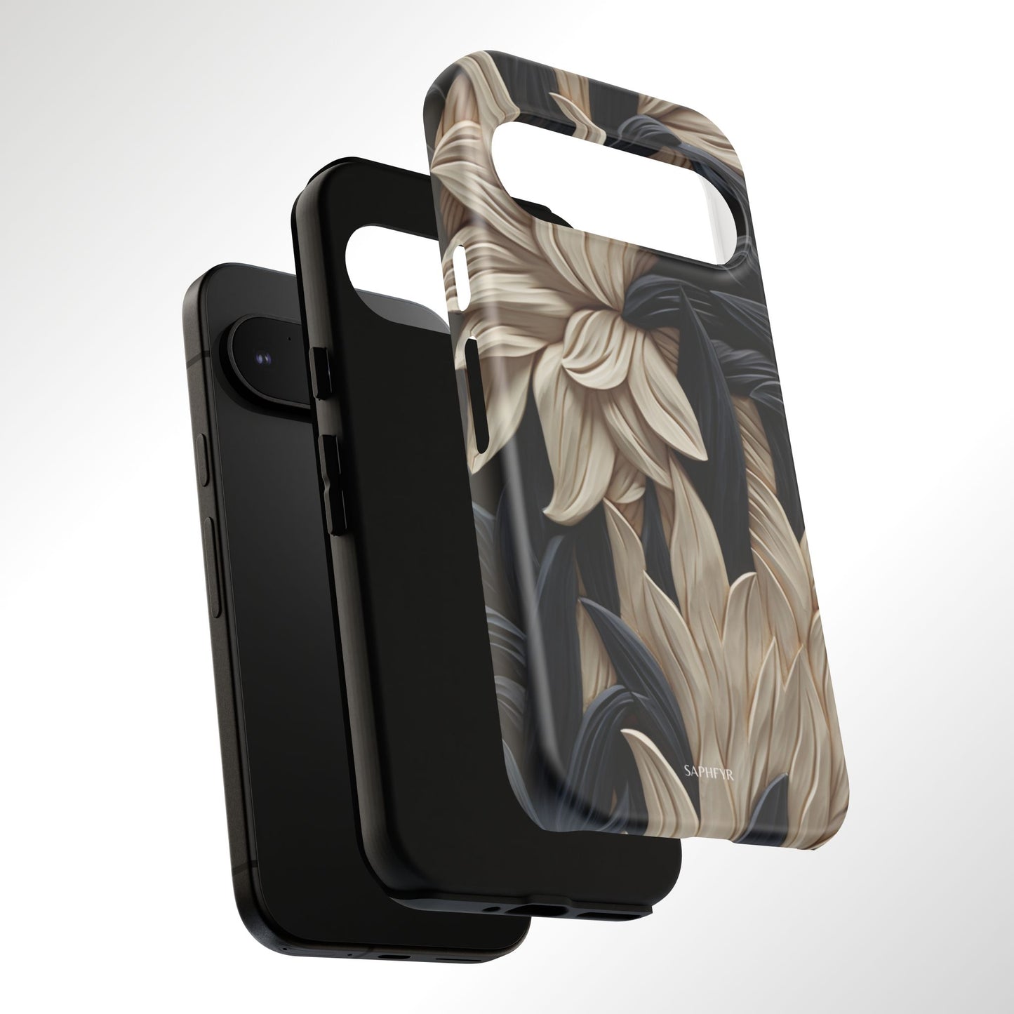 Wildflowers in Ebony - Matte