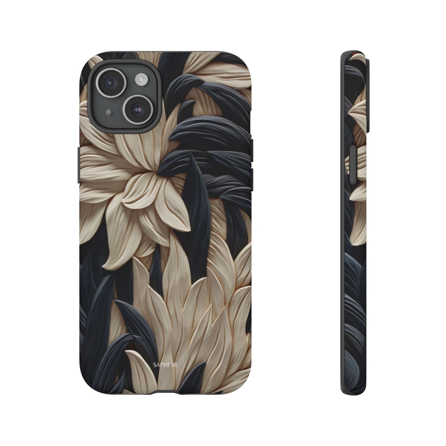 Wildflowers in Ebony - Matte