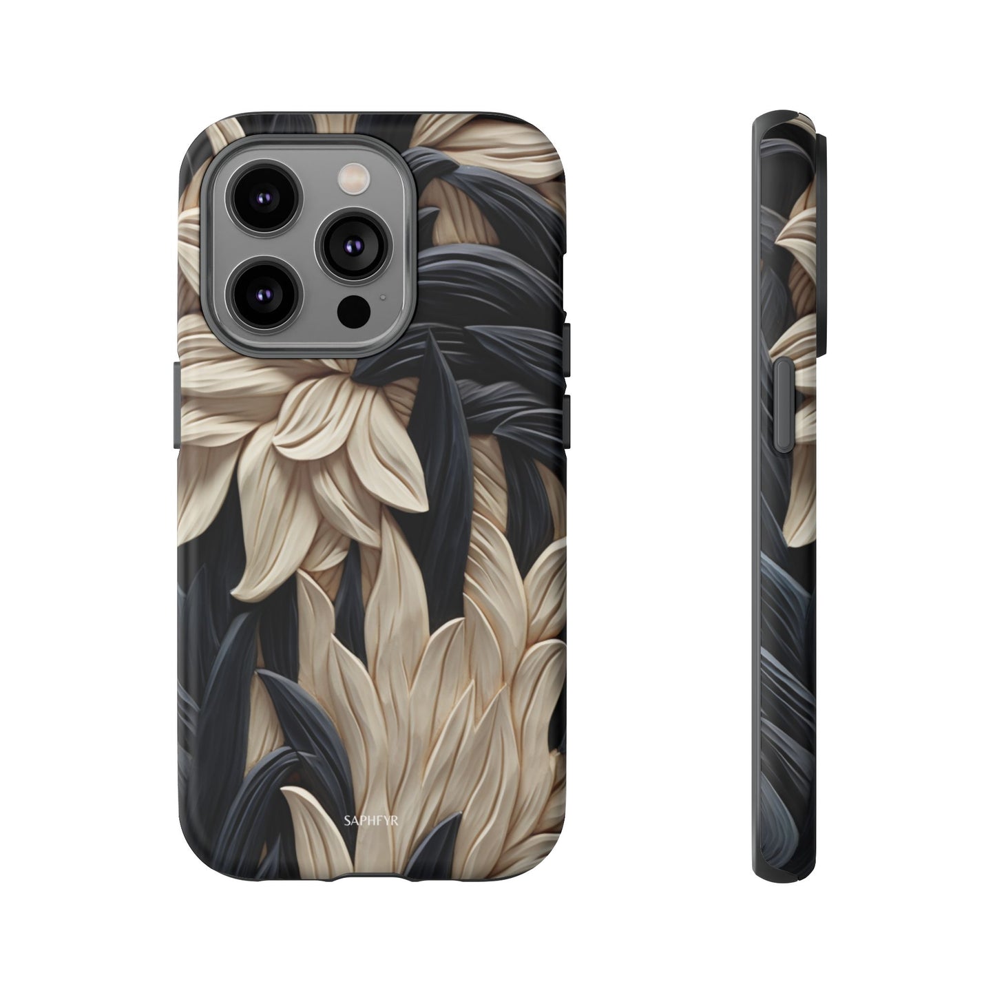 Wildflowers in Ebony - Matte