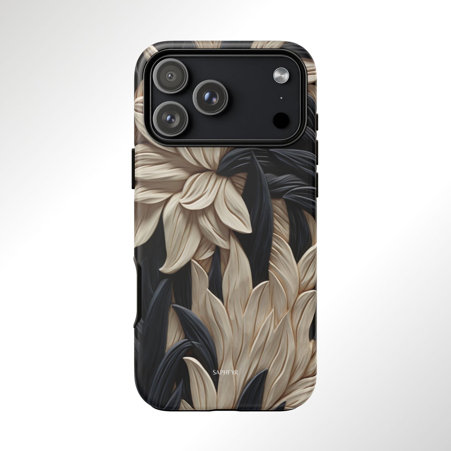 Wildflowers in Ebony - Matte