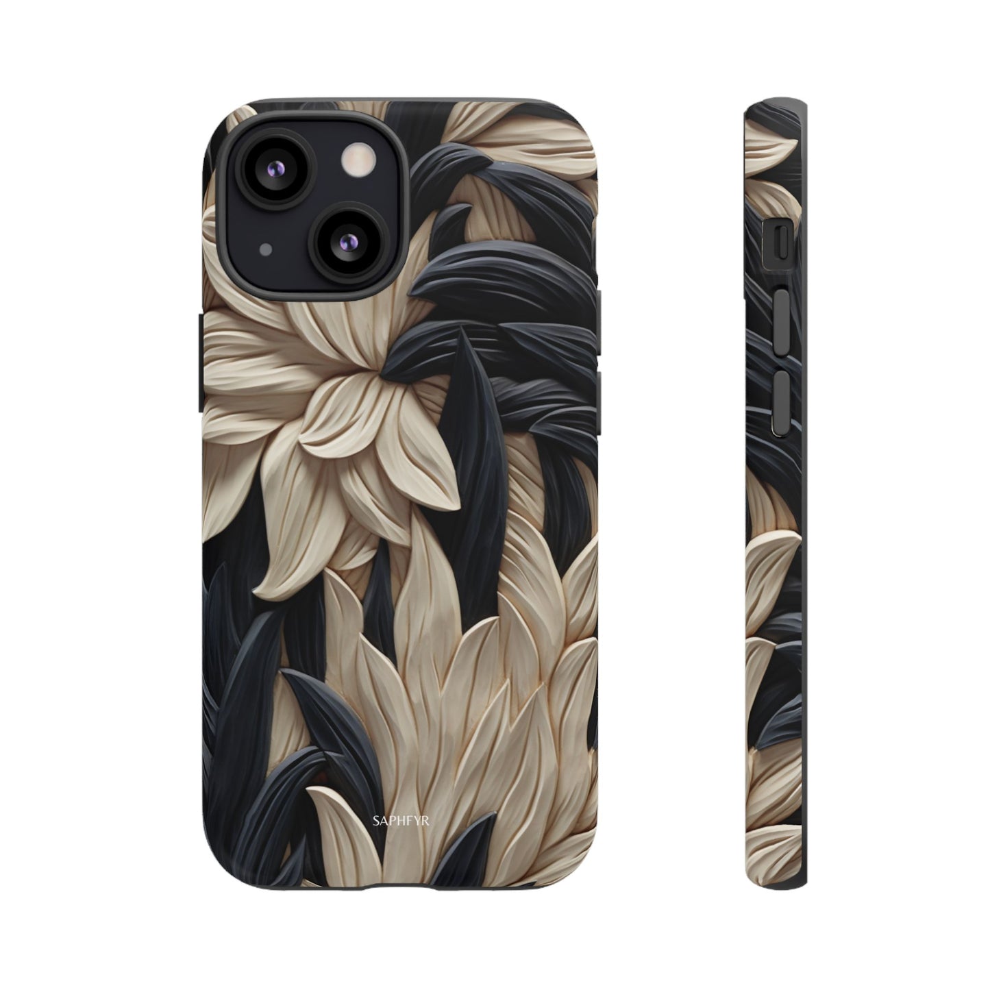 Wildflowers in Ebony - Matte