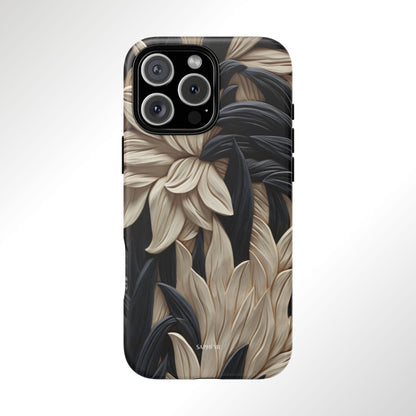 Wildflowers in Ebony - Matte