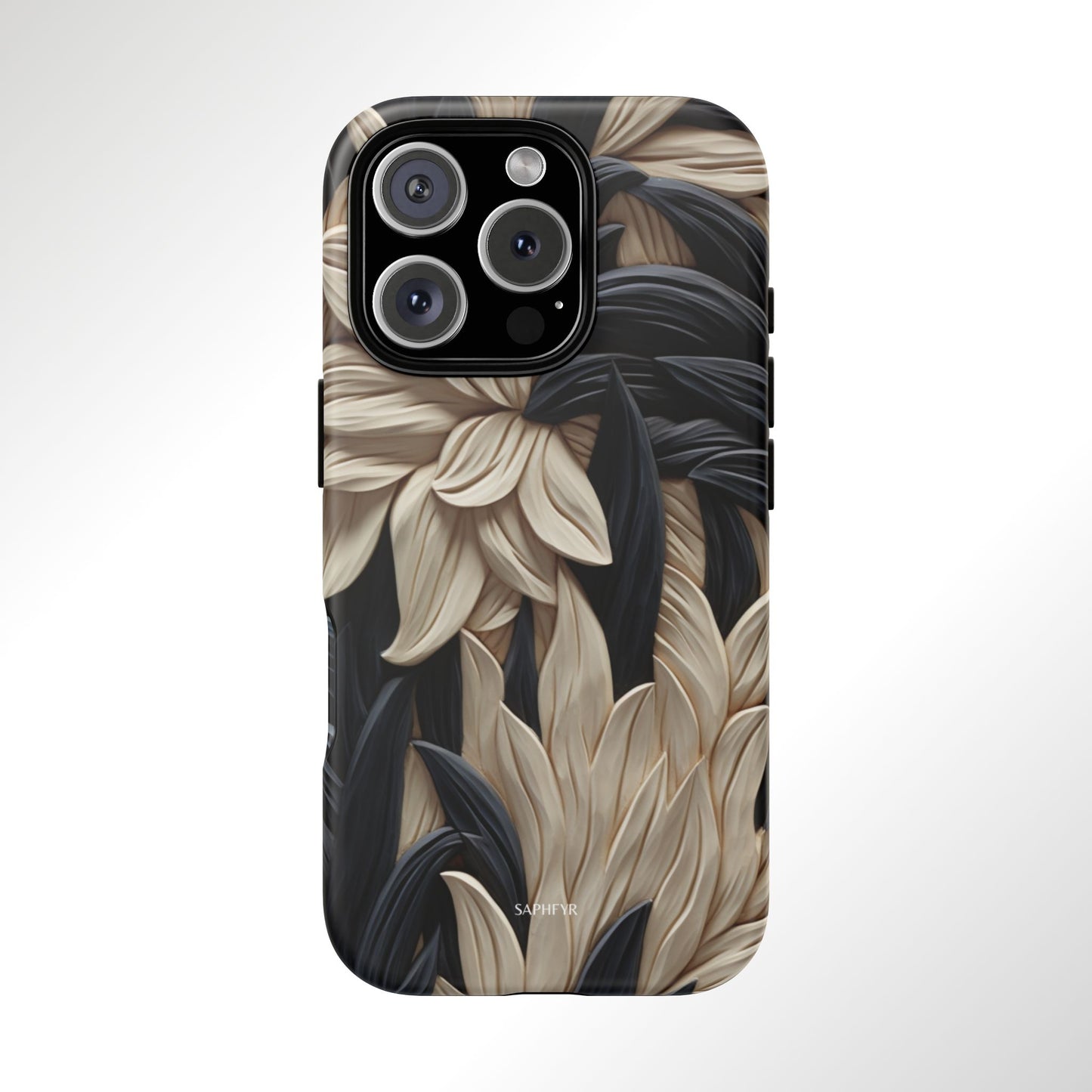 Wildflowers in Ebony - Matte